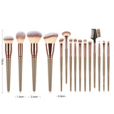 New 15pcs Makeup Brushes for complete eye & face makeup