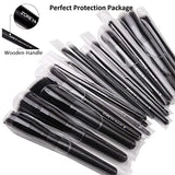 New ZOREYA 15 Pcs Luxury Balck Makeup Brushes Set Tools