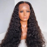 New Lace Front Wigs 26inch 180density Kinky Curly Synthetic Deep Water Wave